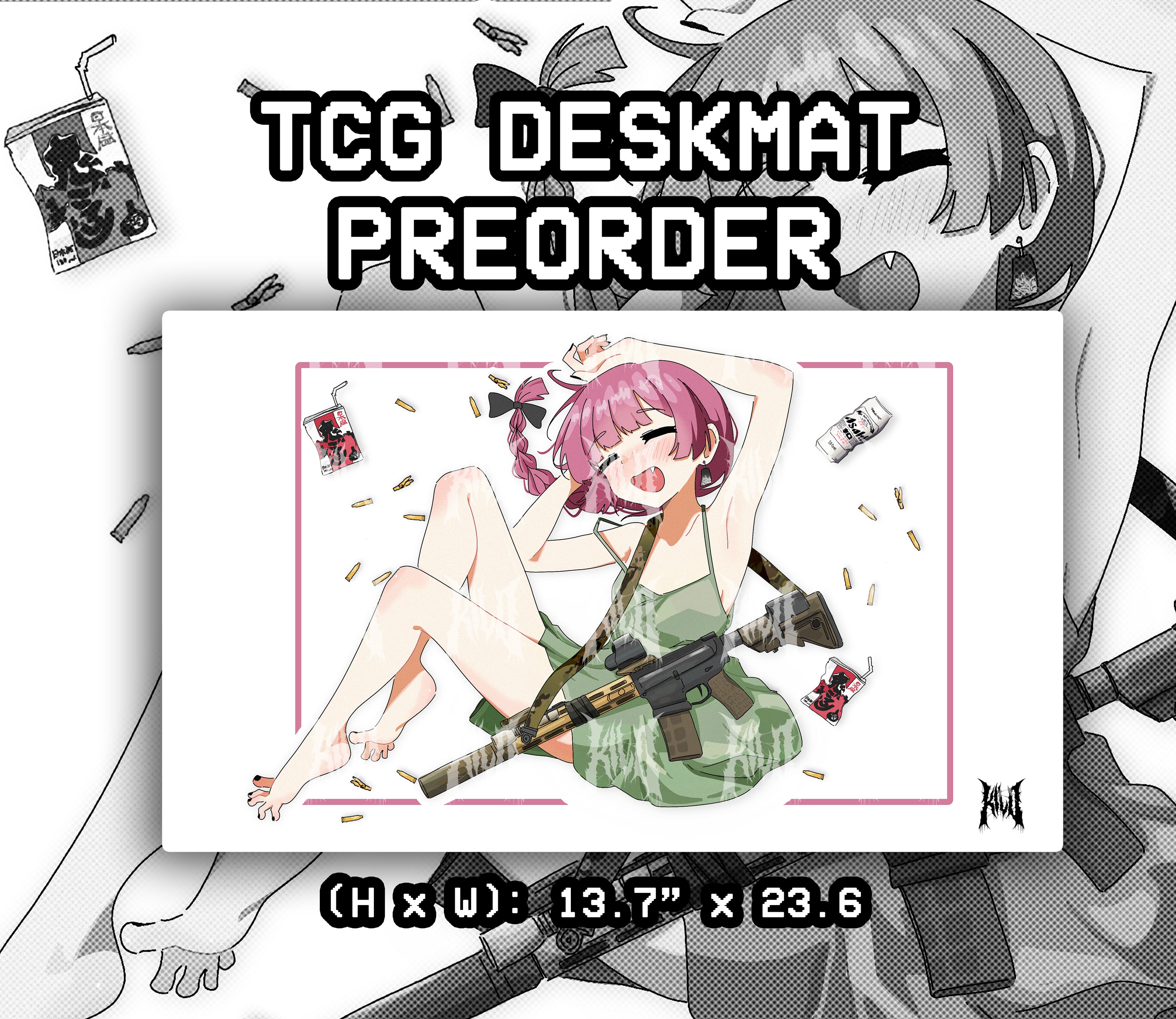 tactical kikuri deskmat, kikuri hiroi mousepad