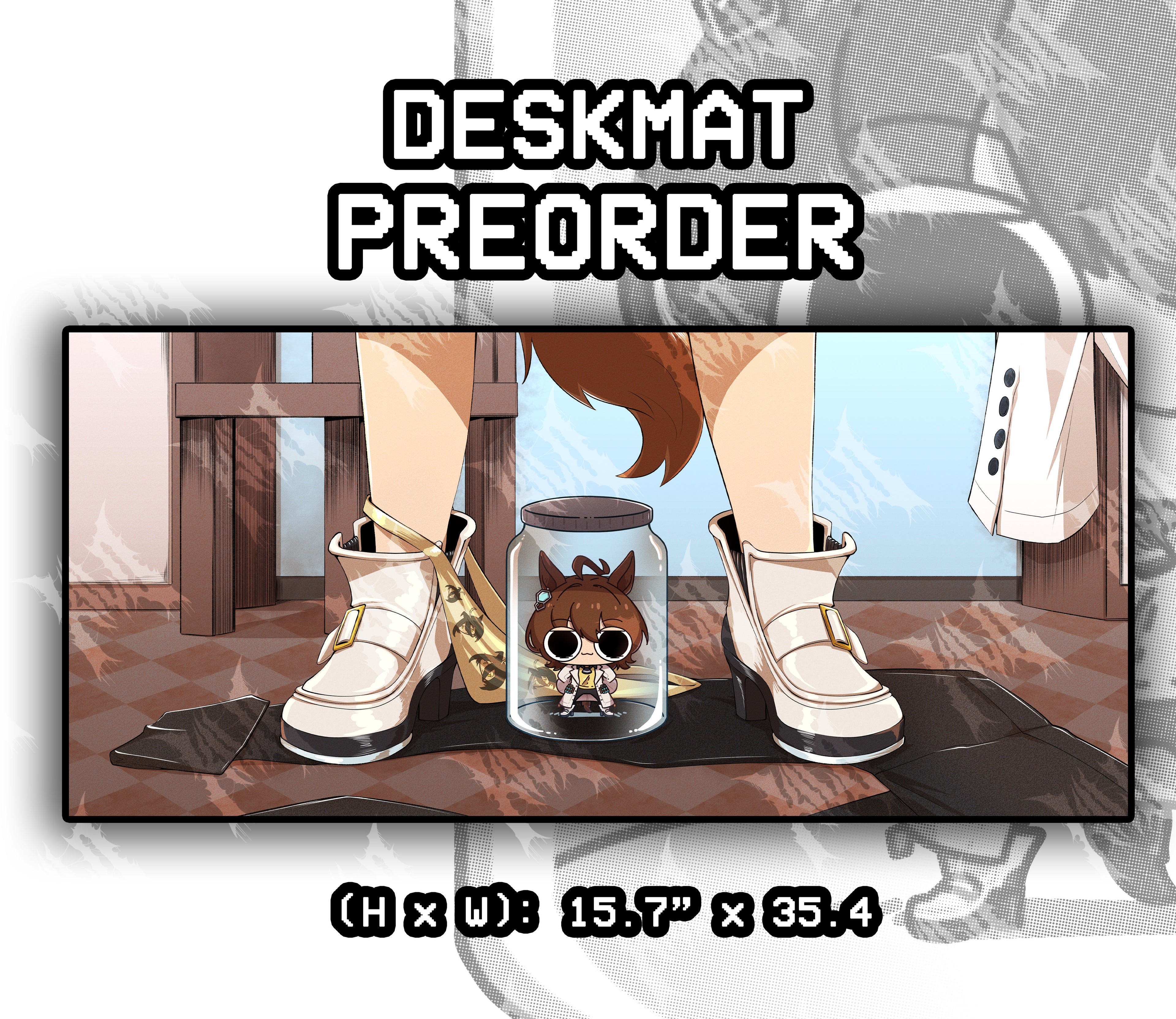 Umamusume Agnes Tachyon | “One Uma, One Jar” | Desk mat/Mousepad Pre-Order