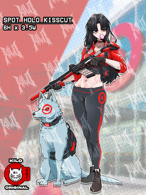 tactical target anime girl operator