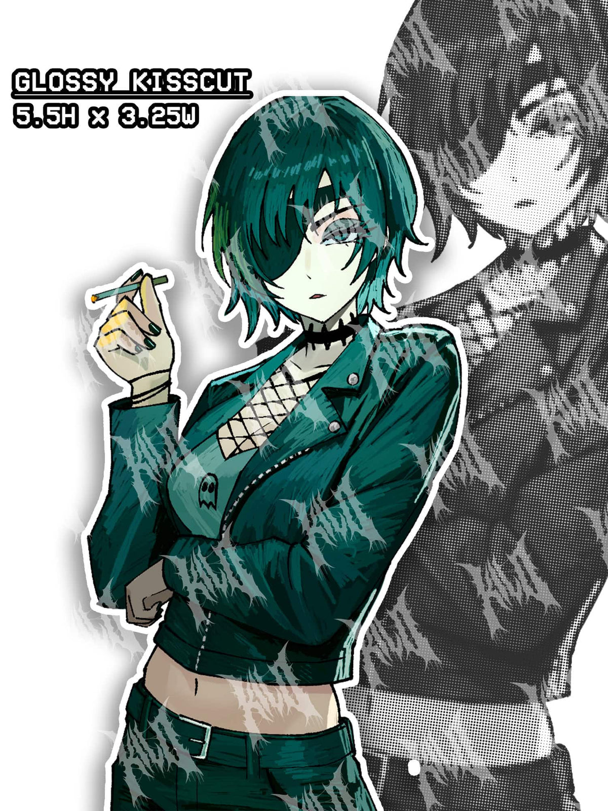 himeno, himeno sticker, chainsaw man sticker, csm
