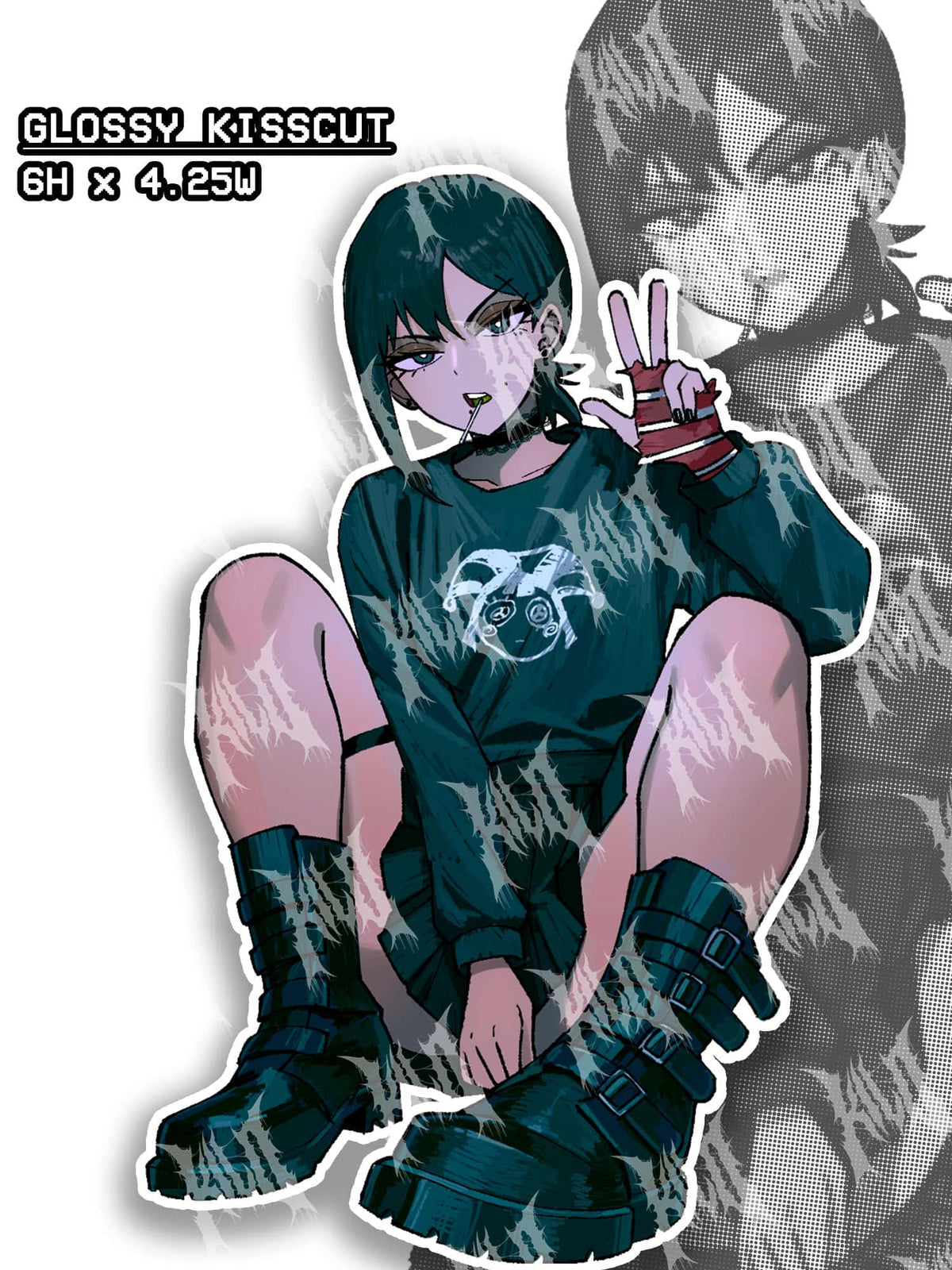 kobeni, kobeni sticker, Chainsaw man sticker, CSM 