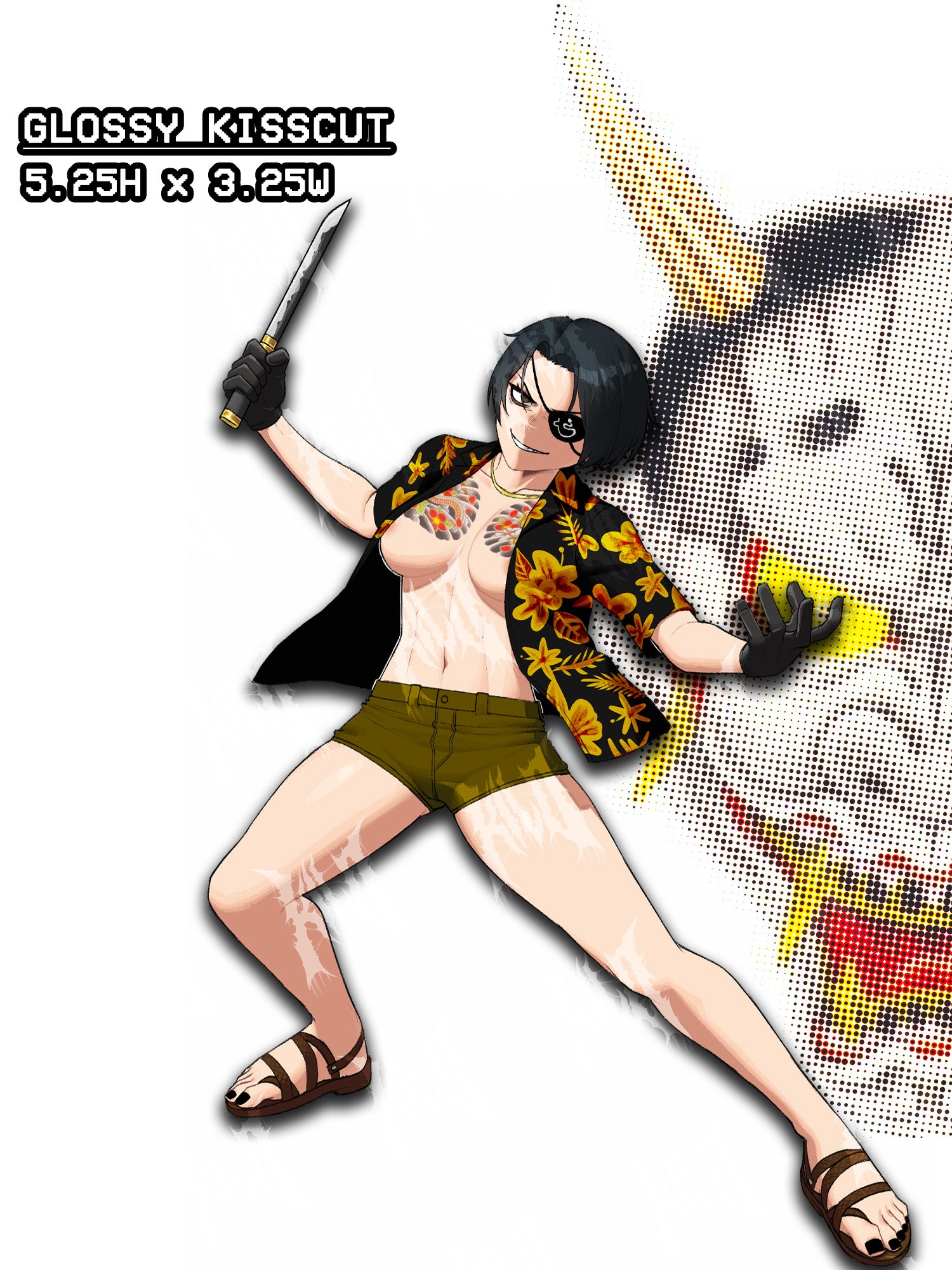 goro majima gender bent sticker, goro majima sticker
