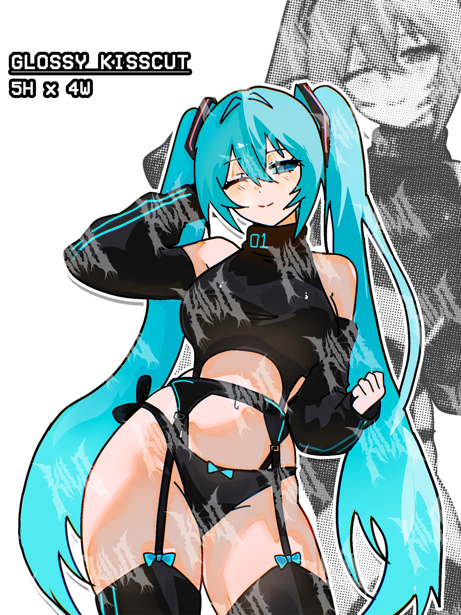 techwear hatsune miku. thicc hatsune miku, miku stikceer, hatsune miku sticker