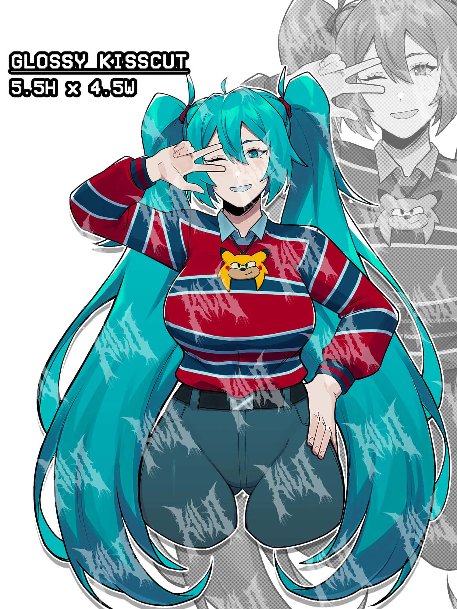 hatsune miku, hatsune miku as chris chan, sonichu, hatsune miku meme sticker, hatsune miku meme, busty hatsune miku, lewd hatsune miku sticker