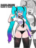 tatted hatsune miku, hatsune miku sticker
