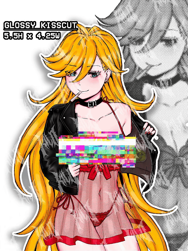 panty and stocking sticker, panty sticker, panty anime sticker