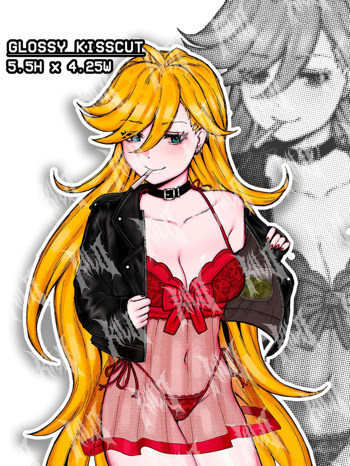 panty and stocking sticker, panty sticker, panty anime sticker