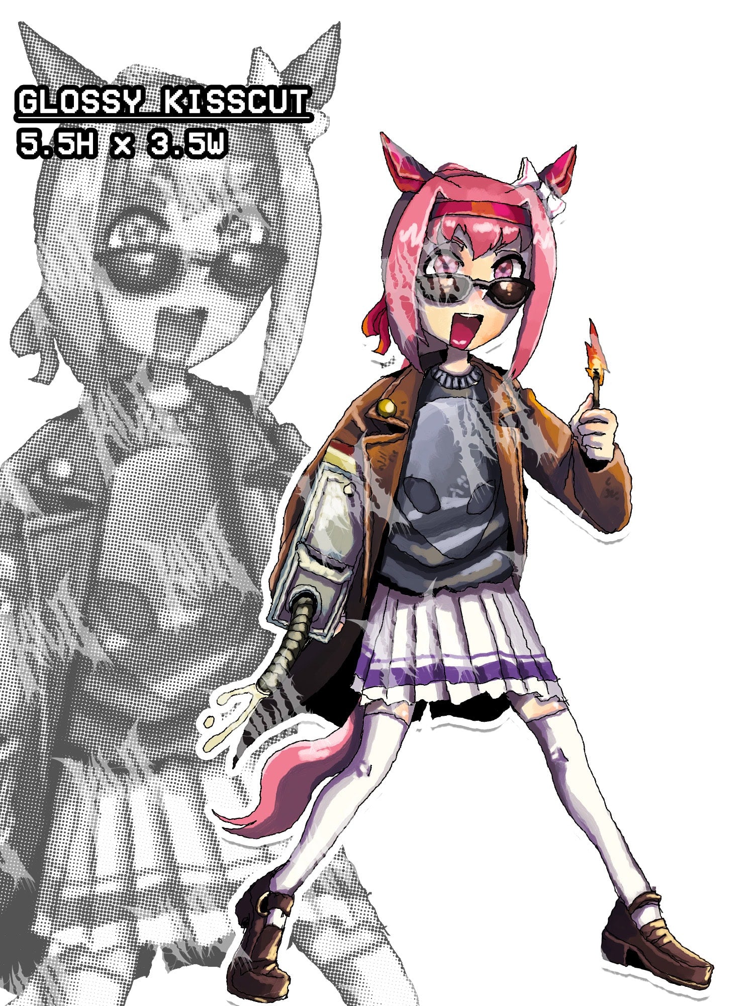 umamusume, umamusume sticker, umamusume haru urara, haru urara sticker, postal dude