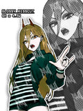 chainsaw man, chainsaw man power, power sticker