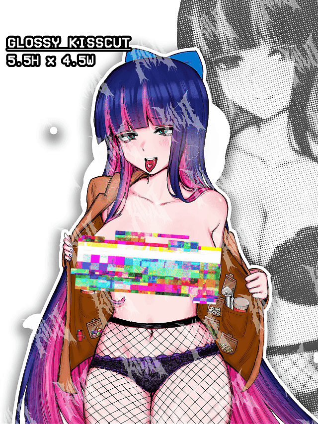 Stocking anarchy from panty and stocking, stocking meme sticker, stocking sticker