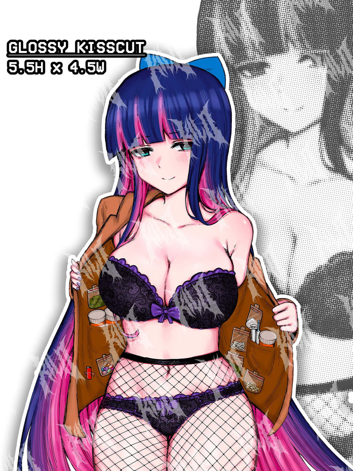 Stocking anarchy from panty and stocking, stocking meme sticker, stocking sticker
